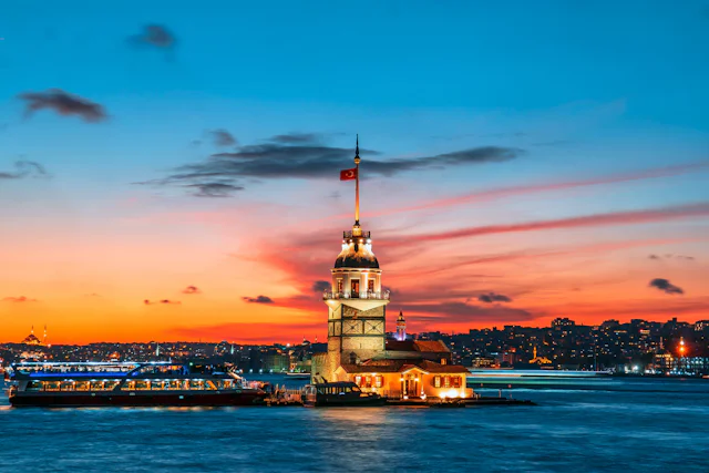 Üsküdar'da gün batımı